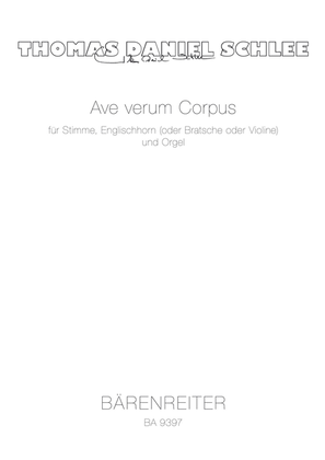 Ave verum Corpus for Voice, English Horn (or Viola or Violin) and Organ