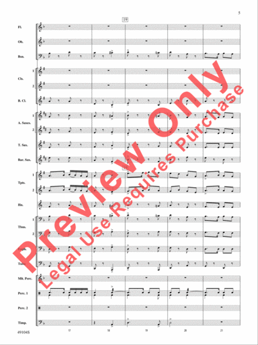 Folk Song Celebration Folk Song Celebration Concert Band scores gallery preview page 6