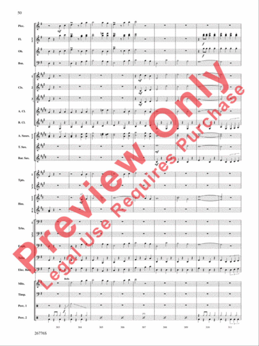 The Music of Disneyland Concert Band scores gallery preview page 51