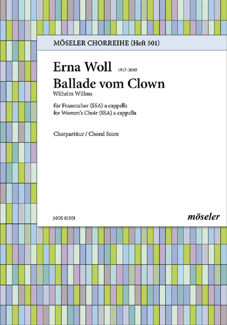 Ballad of the clown Ballad of the clown SSA scores gallery preview page 1