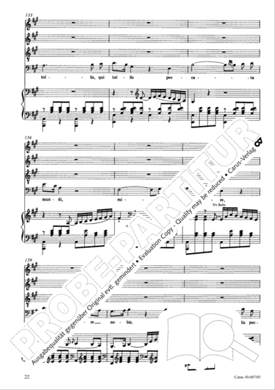 Mass in time of war (Missa in tempore belli) 4-Part scores gallery preview page 29