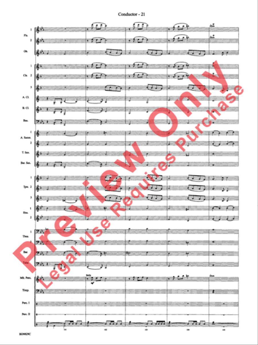 Christmas Winds (Overture) Concert Band scores gallery preview page 23