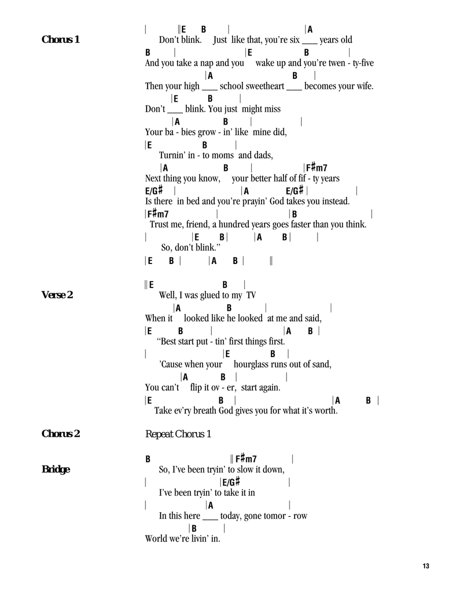 Don't Blink Acoustic Guitar scores gallery preview page 2