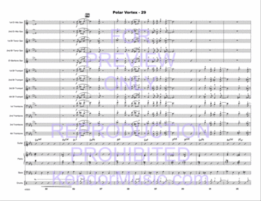 Polar Vortex Polar Vortex Jazz Ensemble scores gallery preview page 30