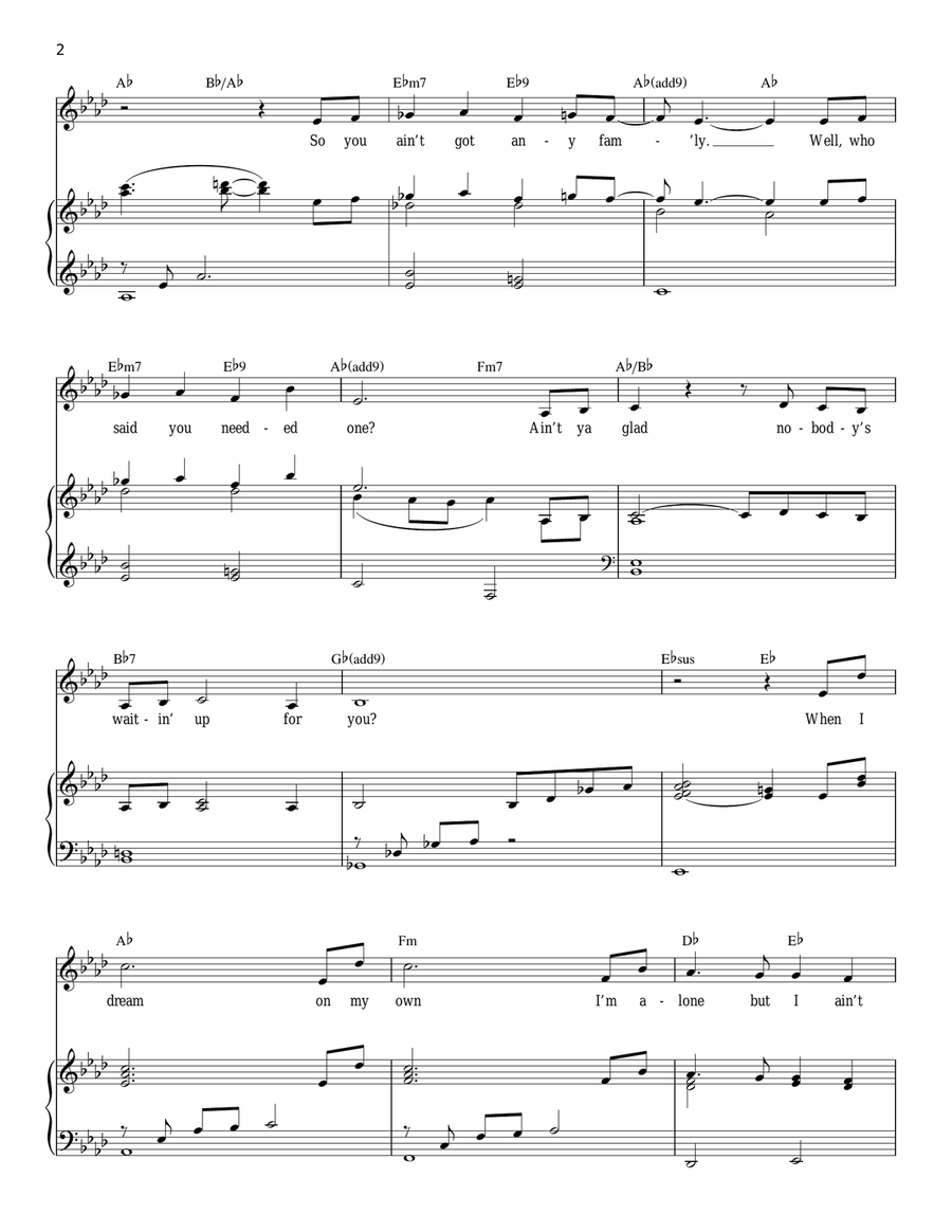 Santa Fe Piano, Vocal scores gallery preview page 2