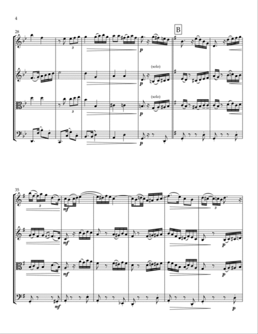 Tango Por Una Cabezza - Gardel - String Quartet String Quartet scores gallery preview page 4