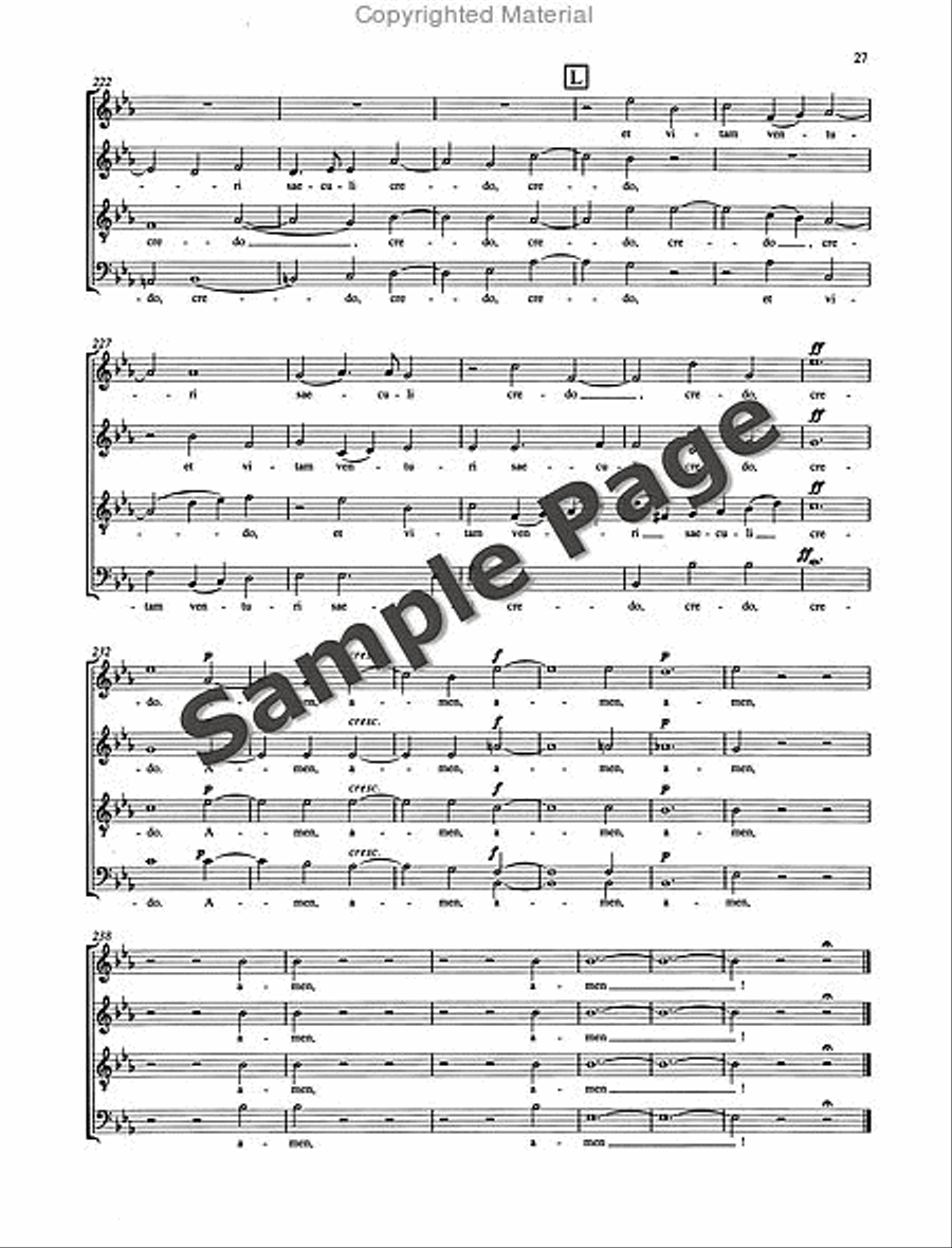 Missa Sacra Op. 147 Missa Sacra Op. 147 4-Part scores gallery preview page 28