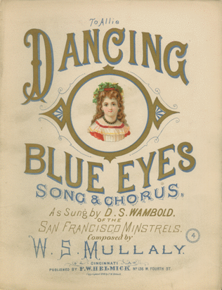Book cover for Dancing Blue Eyes. Song & Chorus