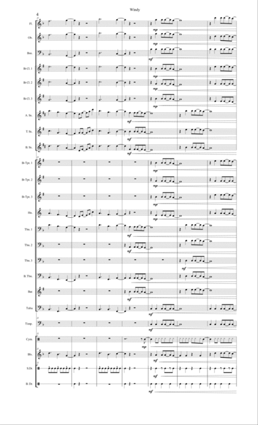 Windy Concert Band scores gallery preview page 6