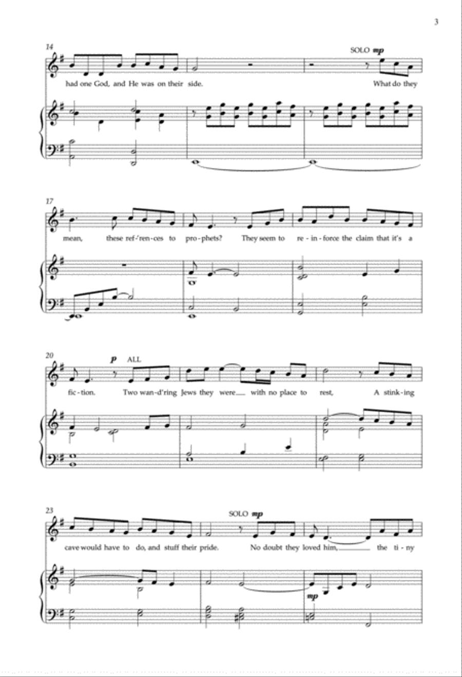 Lullaby of Winter from Enchanted Carols Women's Choir scores gallery preview page 3