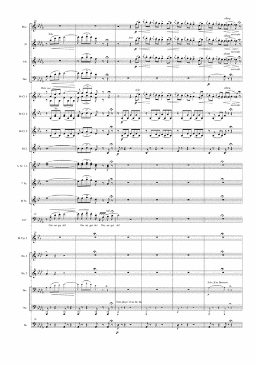 Di Provenza il mar, il suol Concert Band scores gallery preview page 4
