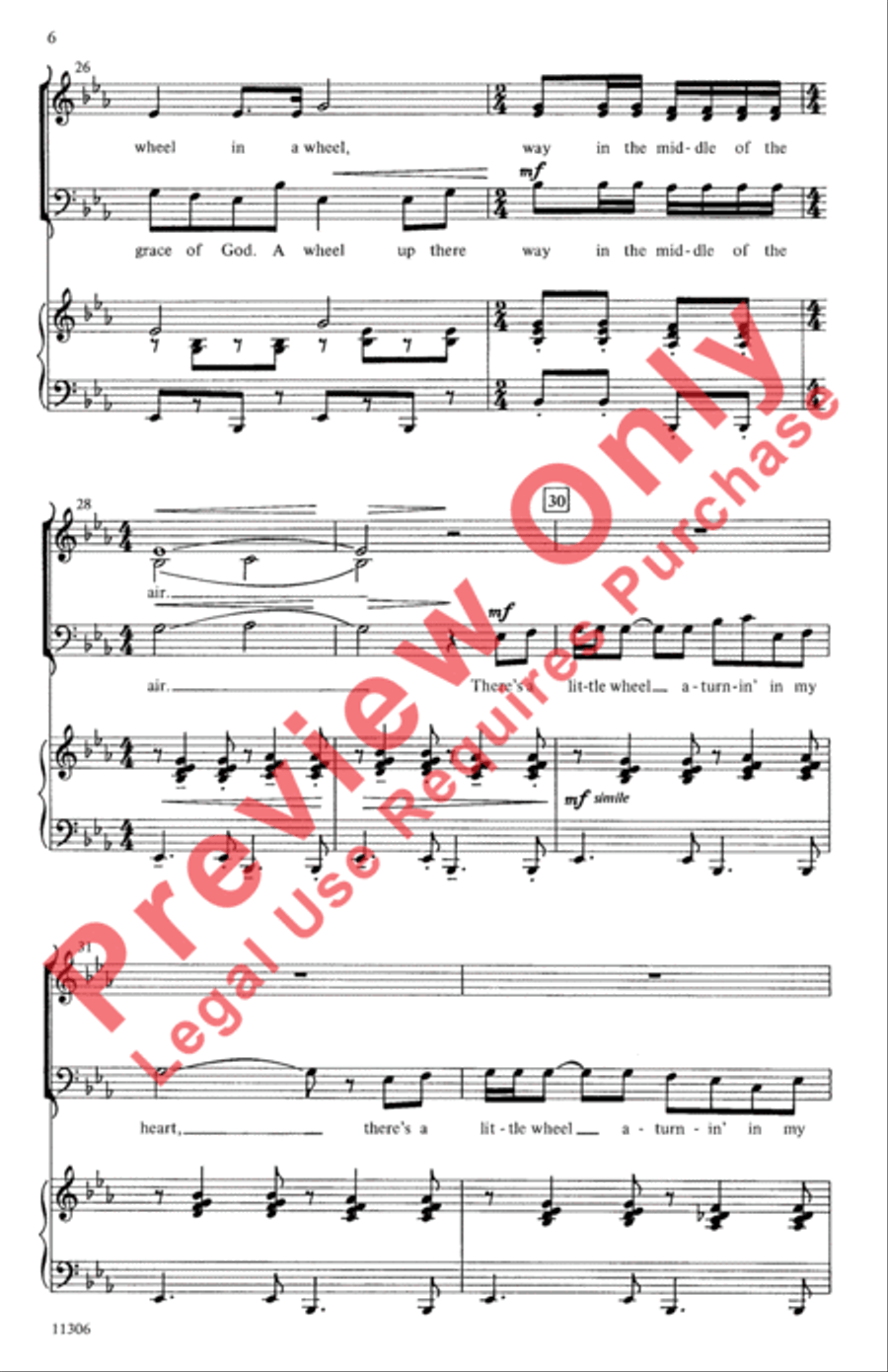 Ezekiel's Wheel Ezekiel's Wheel 3-Part scores gallery preview page 6