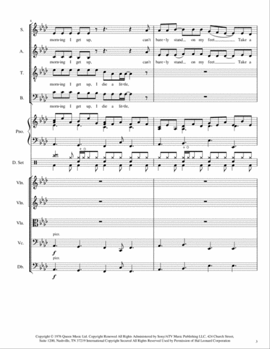 Somebody To Love Somebody To Love 4-Part scores gallery preview page 3