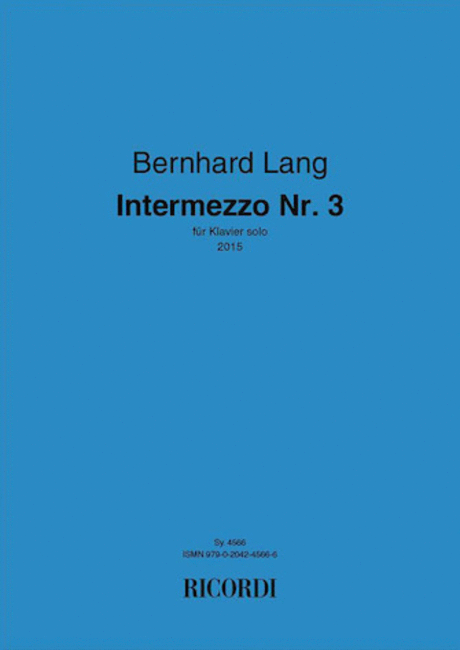 Intermezzo No. 3