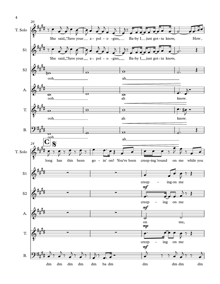 How Long Divisi scores gallery preview page 4