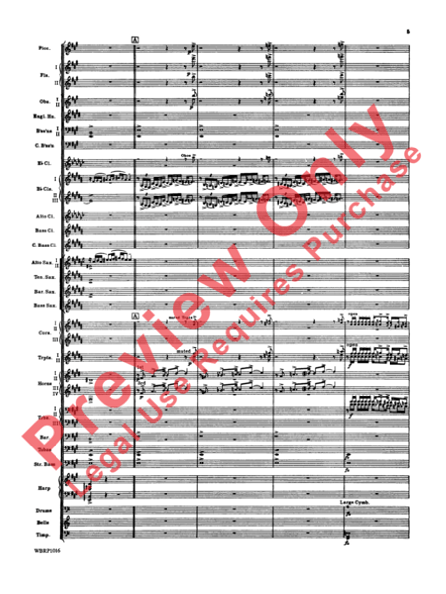 Rhapsody in Blue Concert Band scores gallery preview page 8