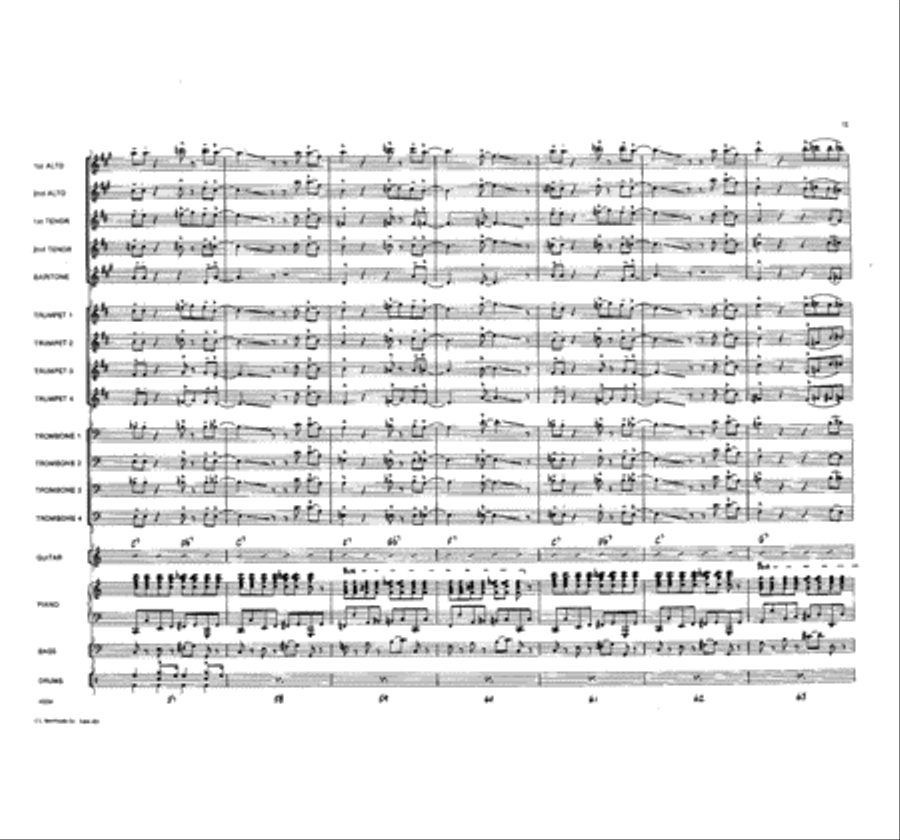Piano Power Jazz Ensemble scores gallery preview page 10