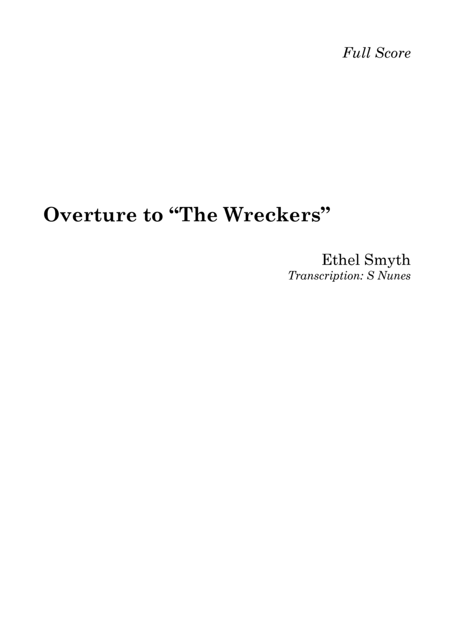 Overture to the Wreckers Concert Band scores gallery preview page 1