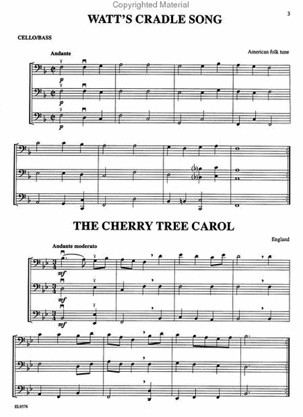 Christmas Trios For All (Cello/Bass)