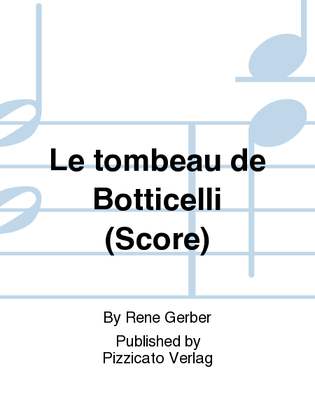 Le tombeau de Botticelli (Score)