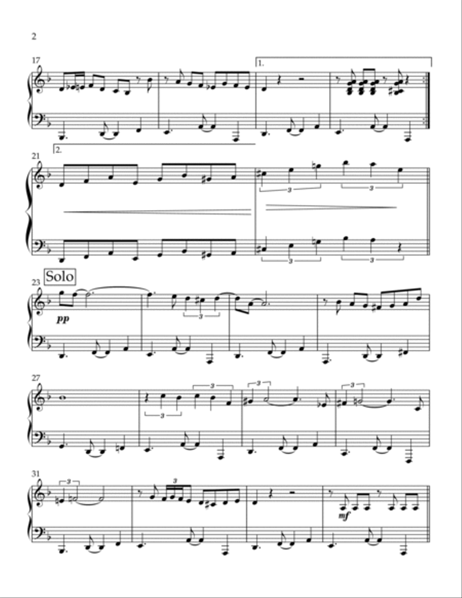 Mambo Influenciado Piano Solo scores gallery preview page 2