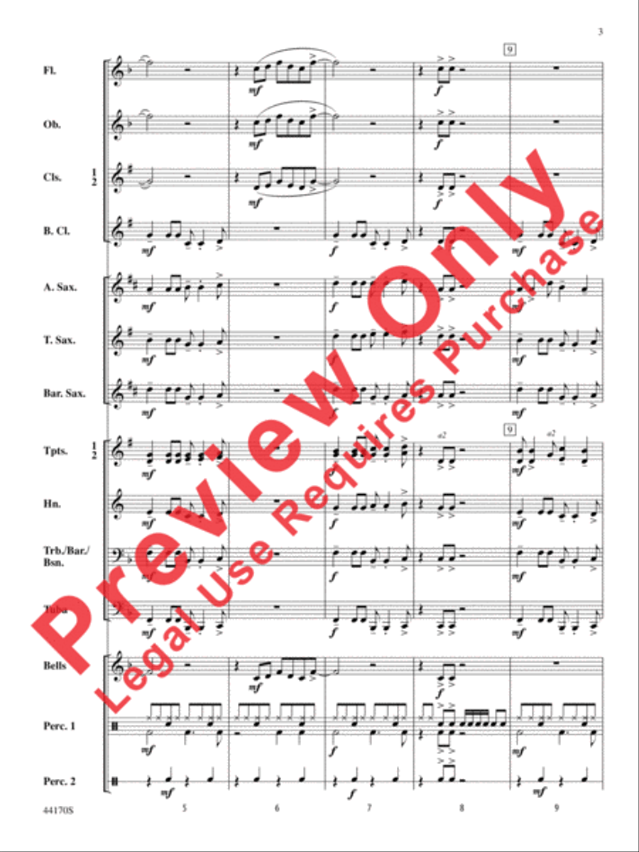 Fiesta Rock Fiesta Rock Concert Band scores gallery preview page 4