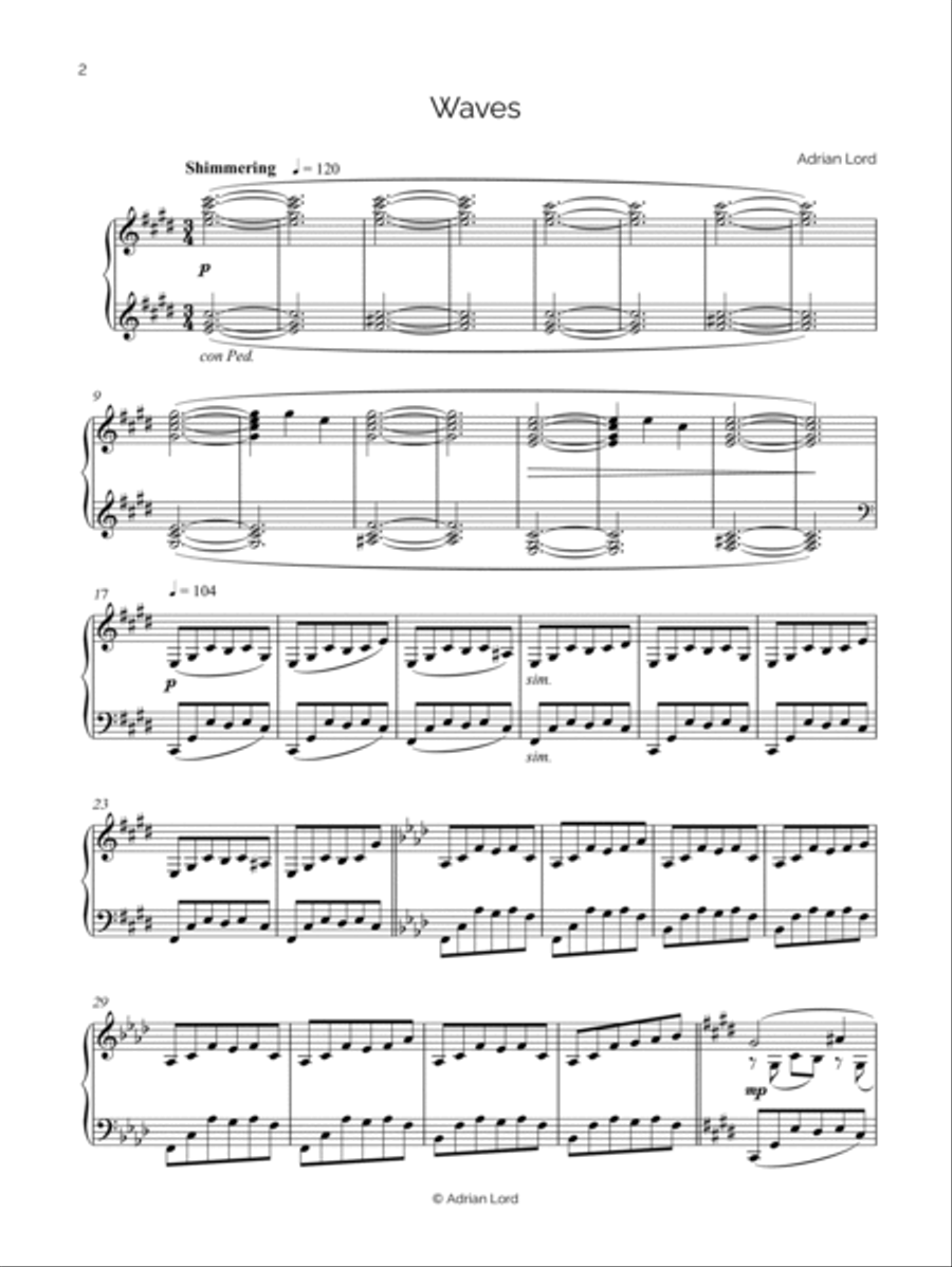 Piano Meditations Piano Solo scores gallery preview page 4