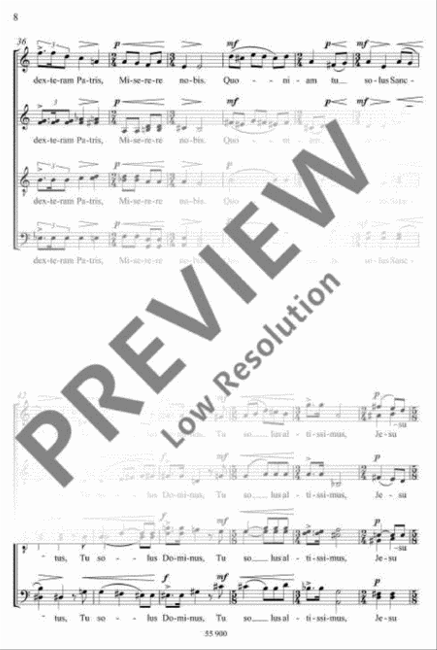 Missa brevis 4-Part scores gallery preview page 9