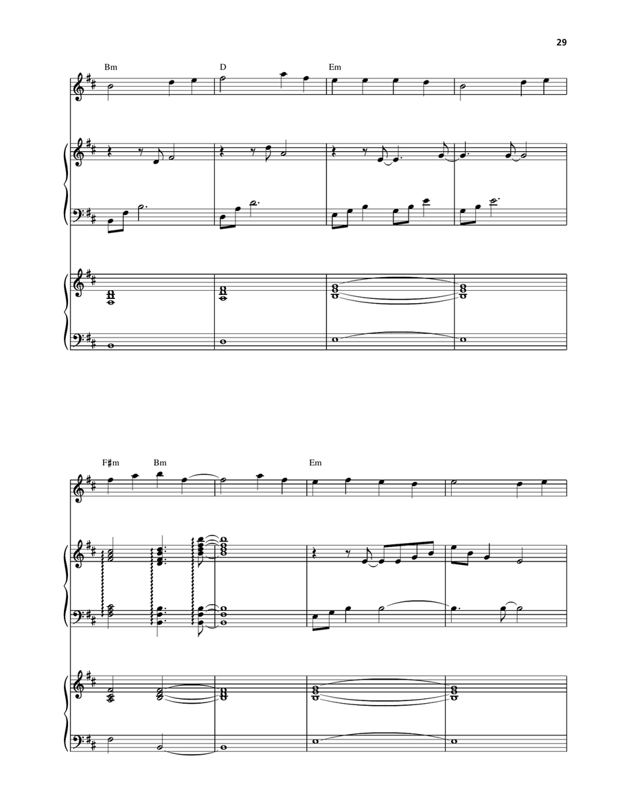 Heaven And Earth (Land Theme) Piano, Vocal, Guitar scores gallery preview page 4