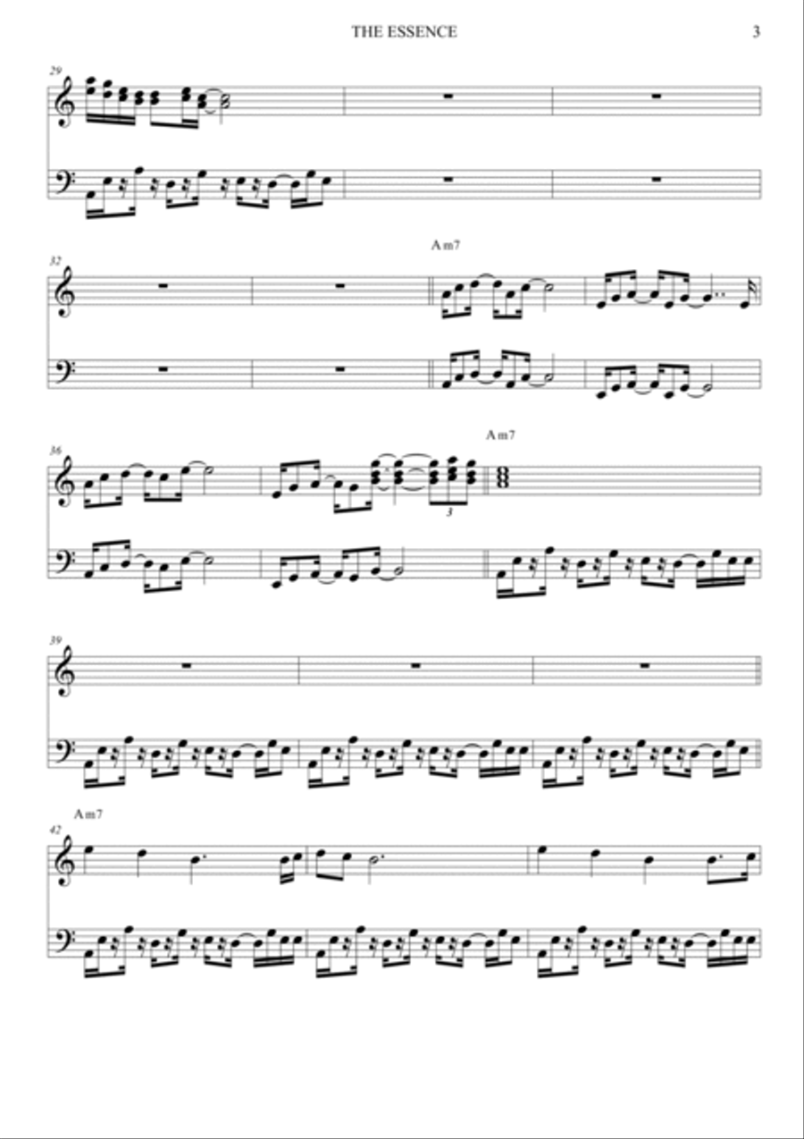 The Essence The Essence Piano Solo scores gallery preview page 4