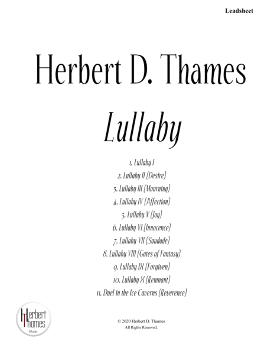 Lullaby (leadsheet booklet) Piano Solo scores gallery preview page 2