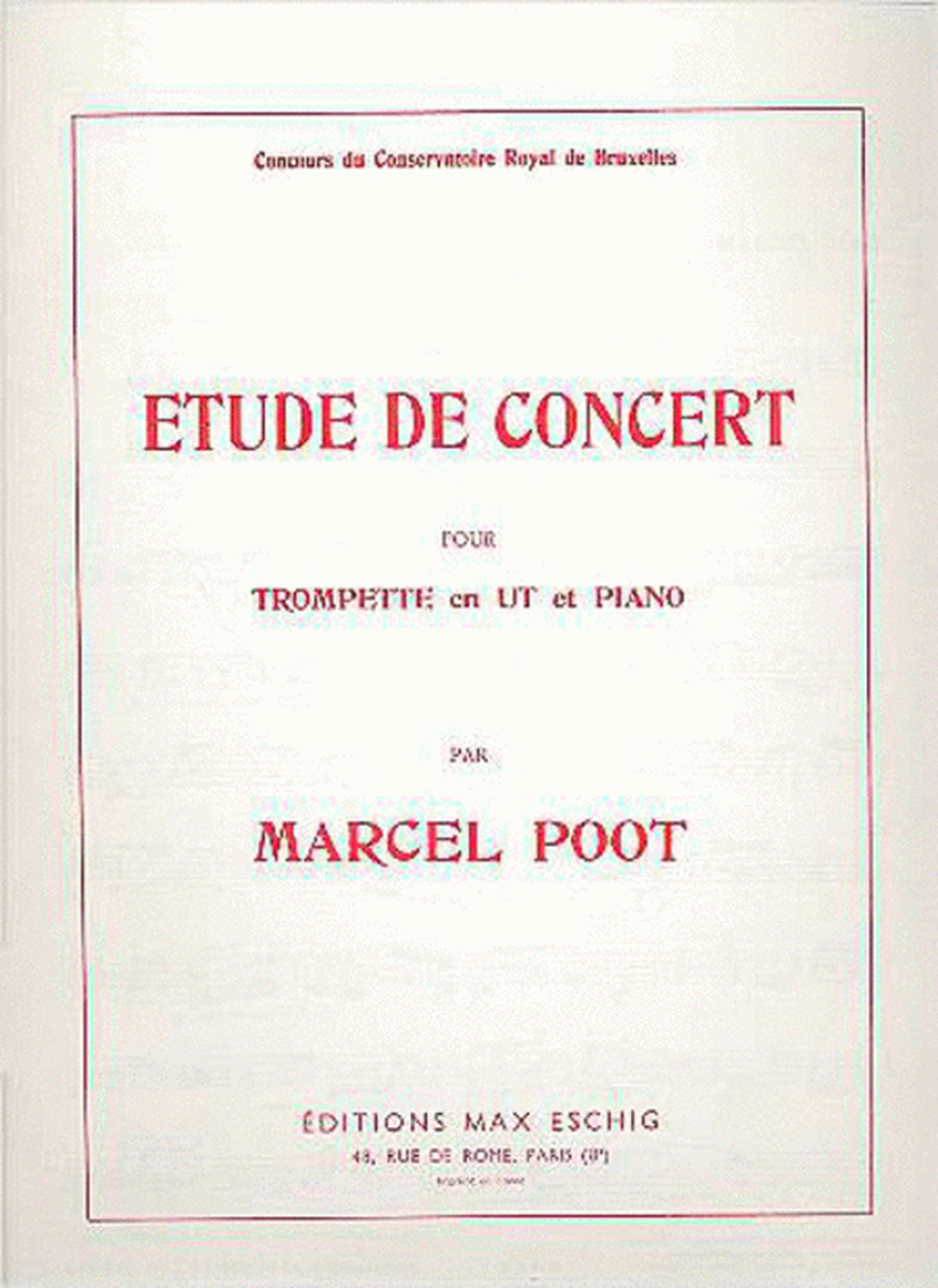 Etude De Concert Trp-Piano