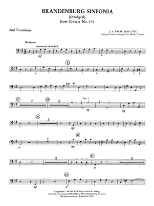 Book cover for Brandenburg Sinfonia: 2nd Trombone