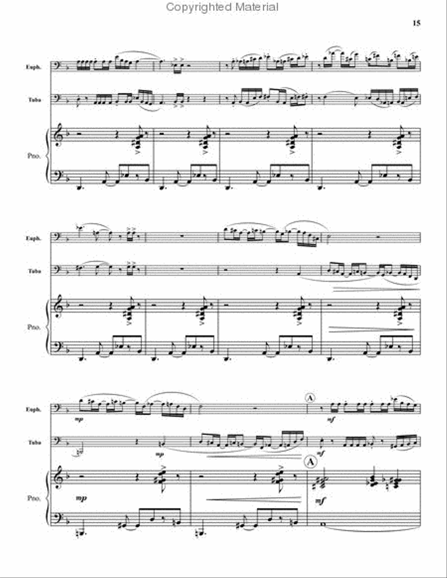 Suite for Euphonium, and Tuba Brass Duet scores gallery preview page 5