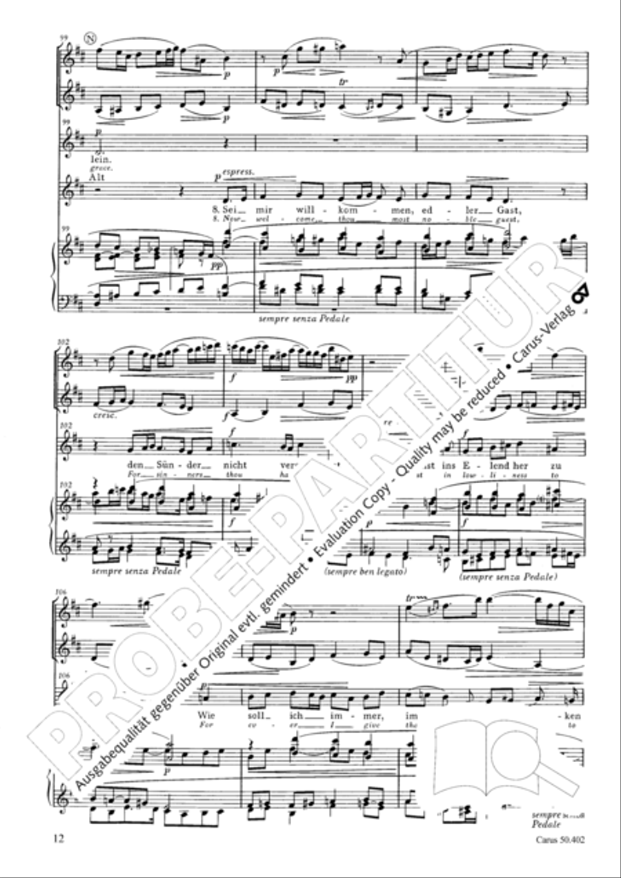 From heav'n above to earth I come (Vom Himmel hoch, da komm ich her) SSAA scores gallery preview page 15