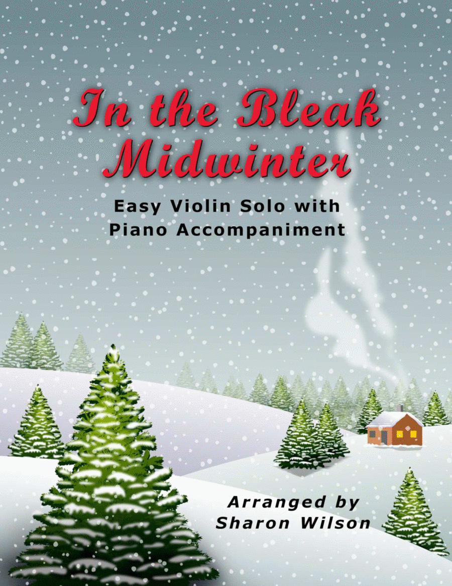 In the Bleak Midwinter (Easy Violin Solo with Piano Accompaniment) Violin Solo scores gallery preview page 1
