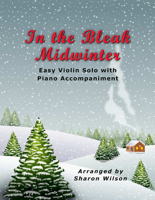 In the Bleak Midwinter (Easy Violin Solo with Piano Accompaniment)