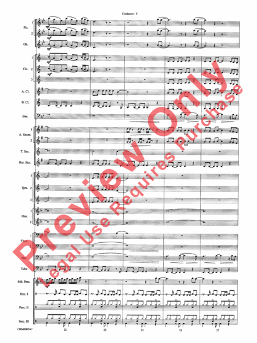 Dancing Queen Concert Band scores gallery preview page 8