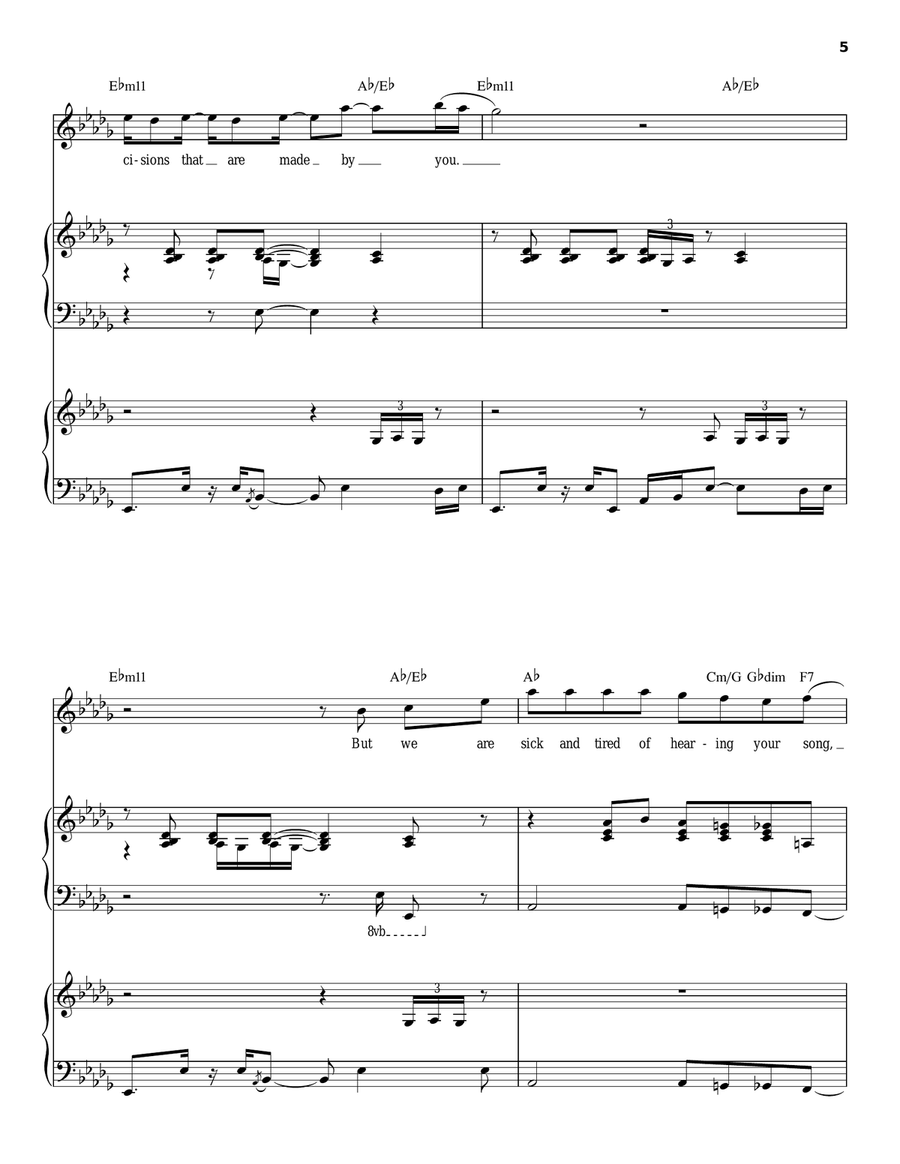 You Haven't Done Nothin' Piano scores gallery preview page 5