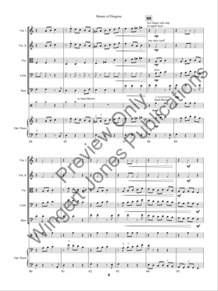 Master of Disguise String Orchestra scores gallery preview page 11