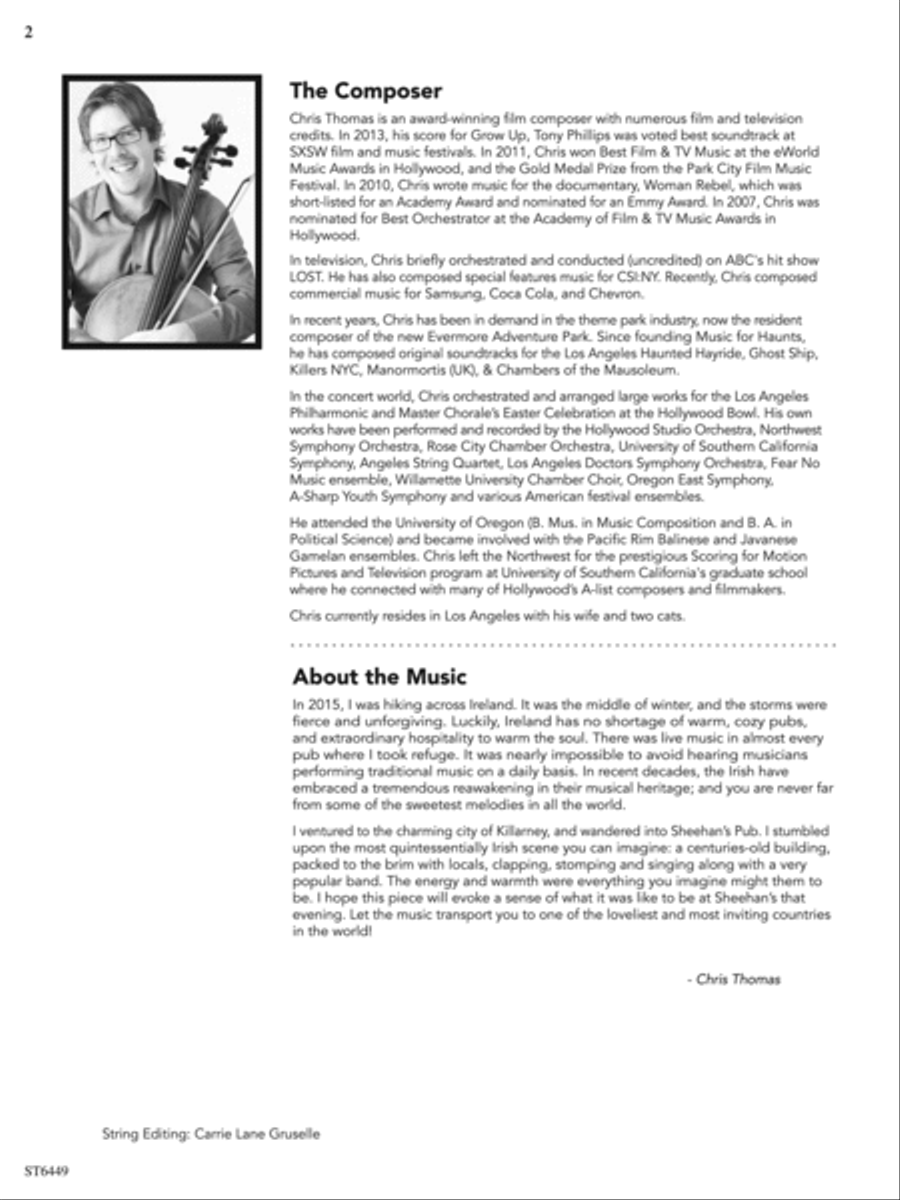 Sheehan's Pub Band: Score String Orchestra scores gallery preview page 2