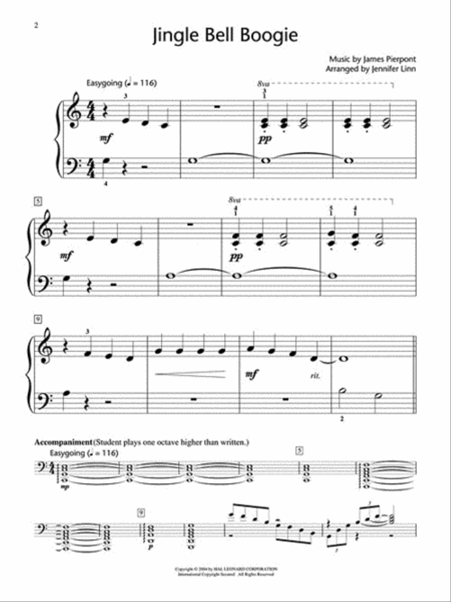Jingle Bell Boogie Piano Method scores gallery preview page 2