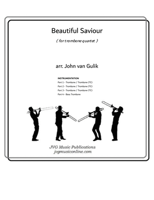 Book cover for Beautiful Saviour - Trombone Quartet