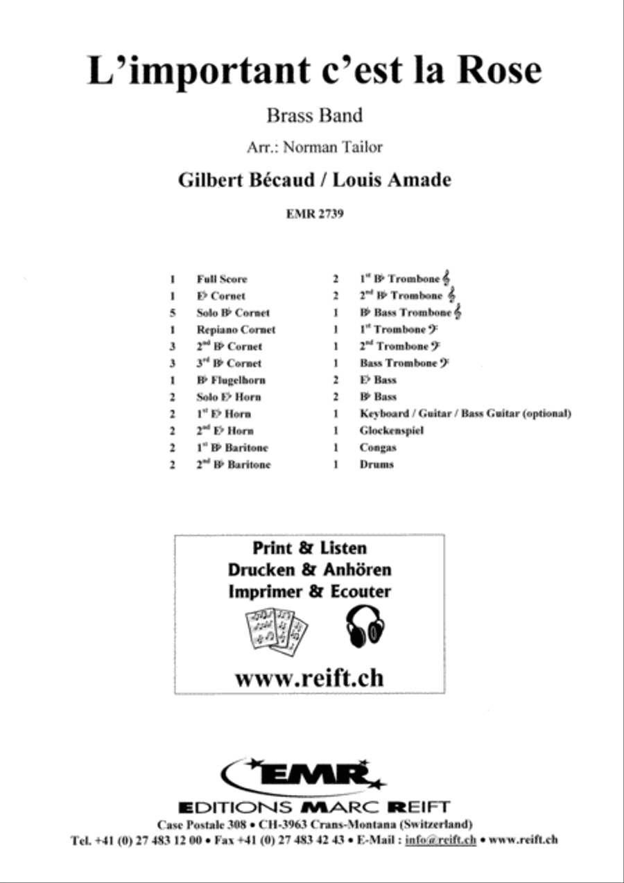 L'important, c'est la Rose Brass Band scores gallery preview page 2
