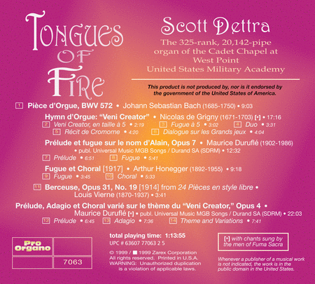 Scott Dettra: Tongues of Fire