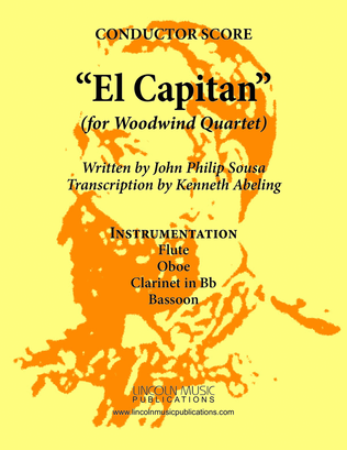 Book cover for March - El Capitan (for Woodwind Quartet)