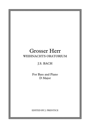 Book cover for Grosser Herr - Weihnachts Oratorium (D Major)