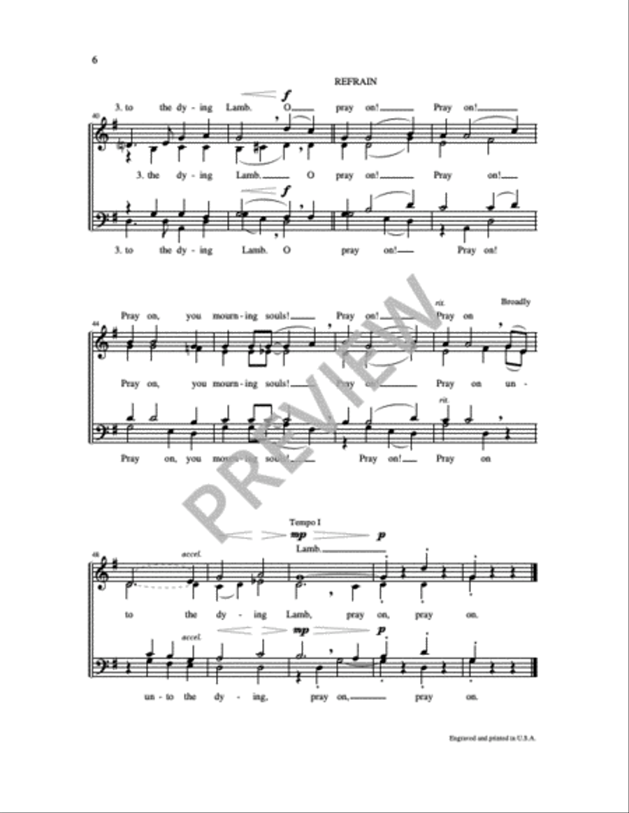 Pray On 4-Part scores gallery preview page 3