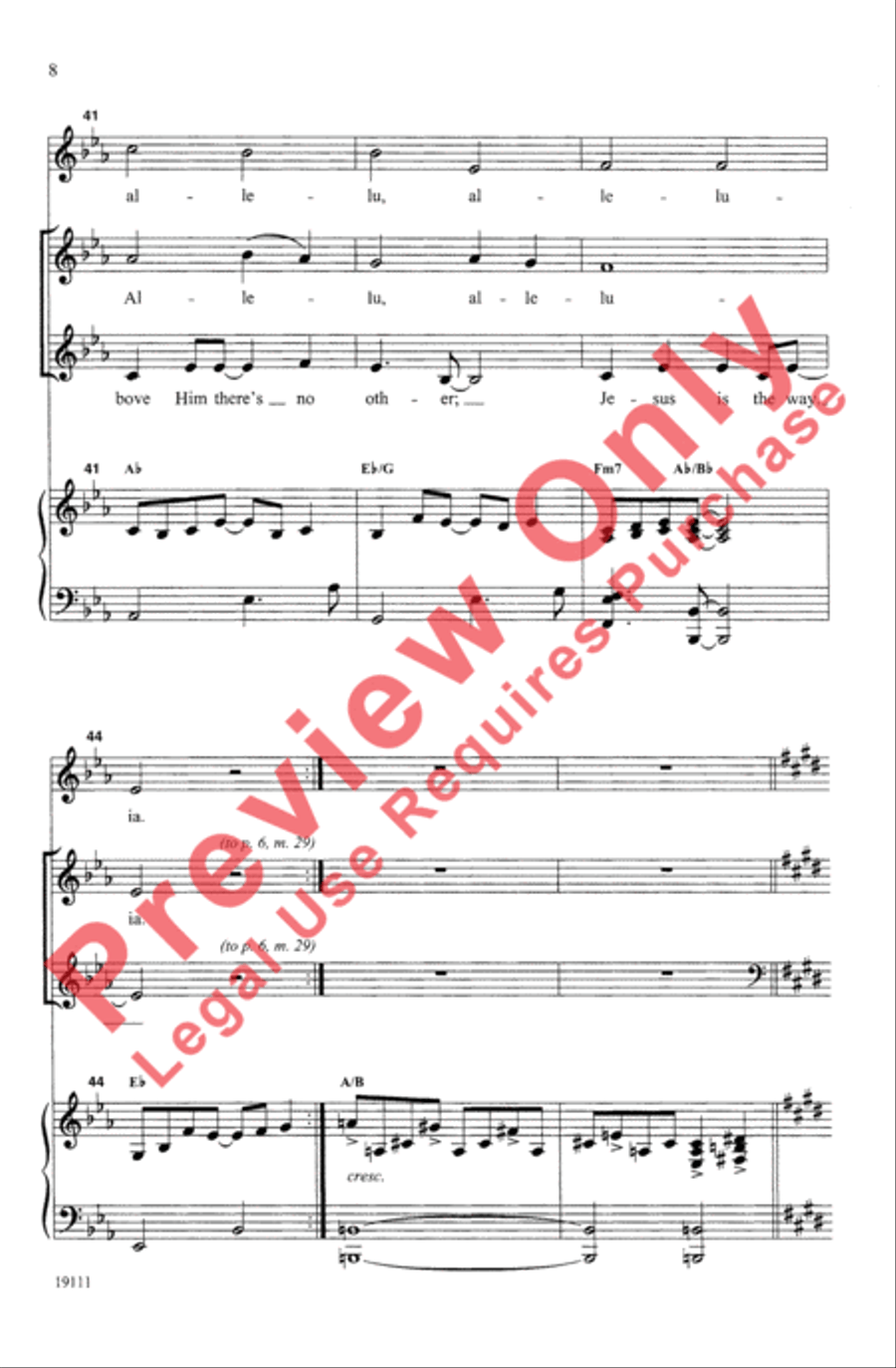 Jesus Is the Answer / Seek Ye First 4-Part scores gallery preview page 9