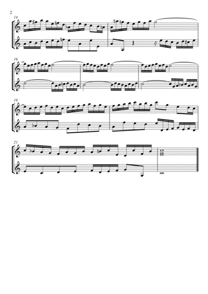 Johann Sebastian Bach - Invention No.1 (Violin Duet) image number null